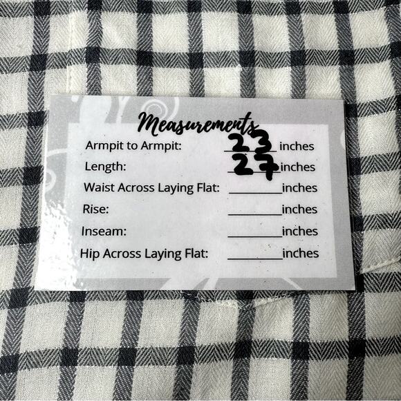 NWT LUCKY BRAND W Sz XL Gray/Creme Plaid Contrast Long Sleeve Button Up Shirt - Picture 15 of 16